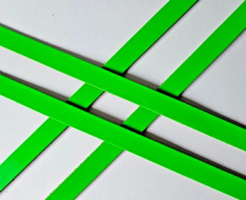 Pair of Replacement Bag Handles - Size & Colour Options (24 inch x 19mm, Fluorescent Green)